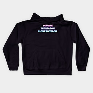 LOVE TO TEACH POSITIVE Kids Hoodie